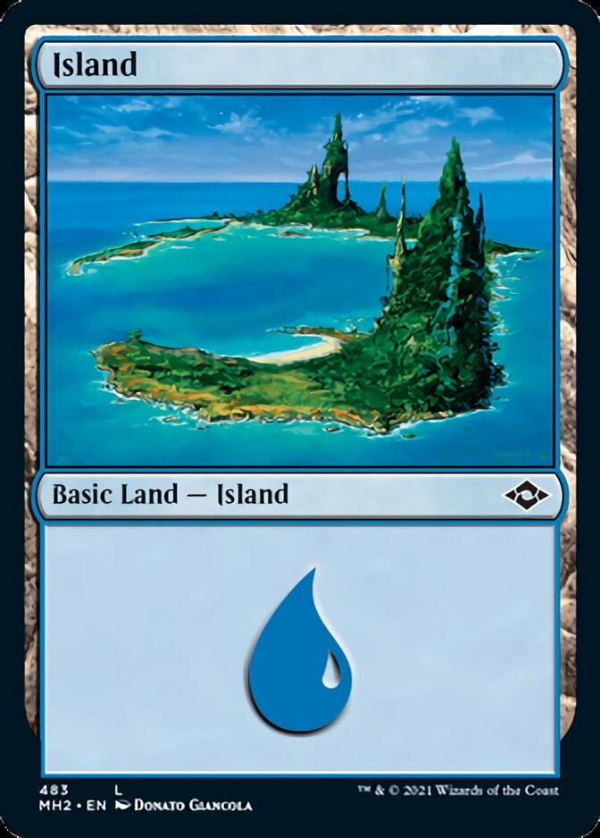 Island (483) (Foil Etched) [Modern Horizons 2] | Red Riot Games CA