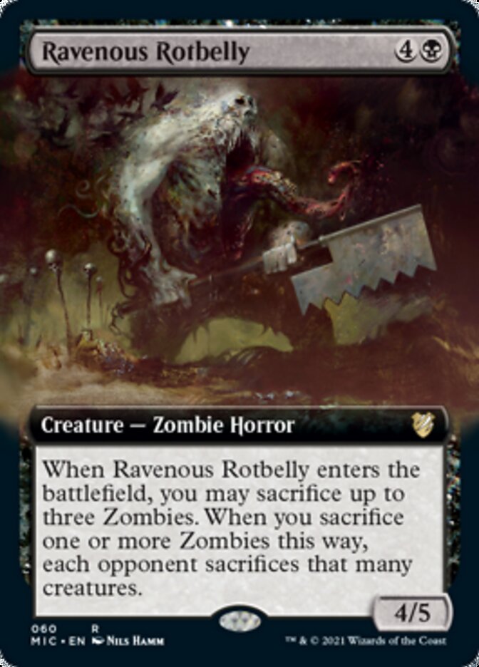 Ravenous Rotbelly (Extended Art) [Innistrad: Midnight Hunt Commander] | Red Riot Games CA