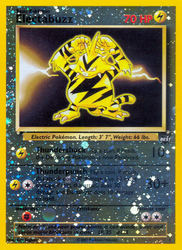 Electabuzz (1) [Best of Promos] | Red Riot Games CA