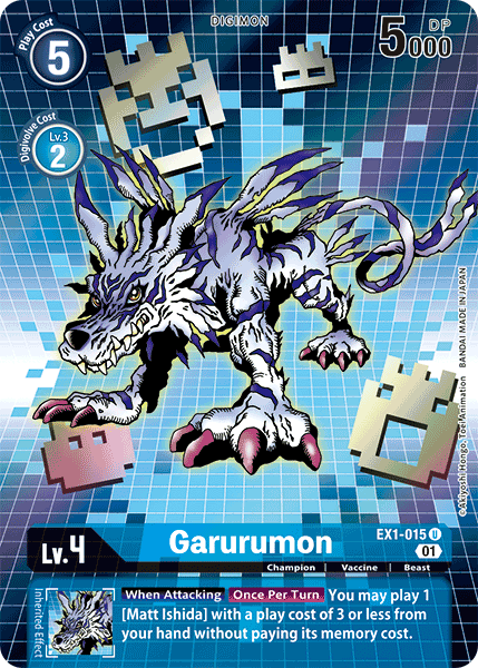 Garurumon [EX1-015] (Alternate Art) [Classic Collection] | Red Riot Games CA