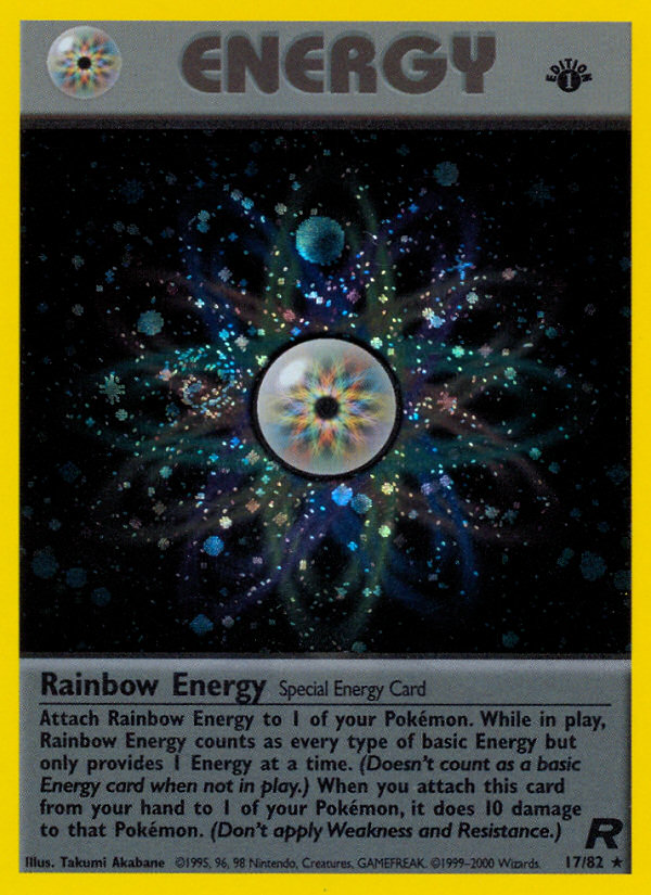 Rainbow Energy (17/82) [Team Rocket 1st Edition] | Red Riot Games CA