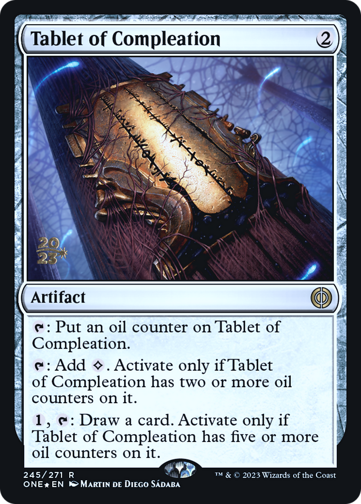 Tablet of Compleation [Phyrexia: All Will Be One Prerelease Promos] | Red Riot Games CA