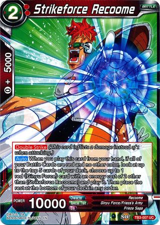Strikeforce Recoome (TB3-007) [Clash of Fates] | Red Riot Games CA