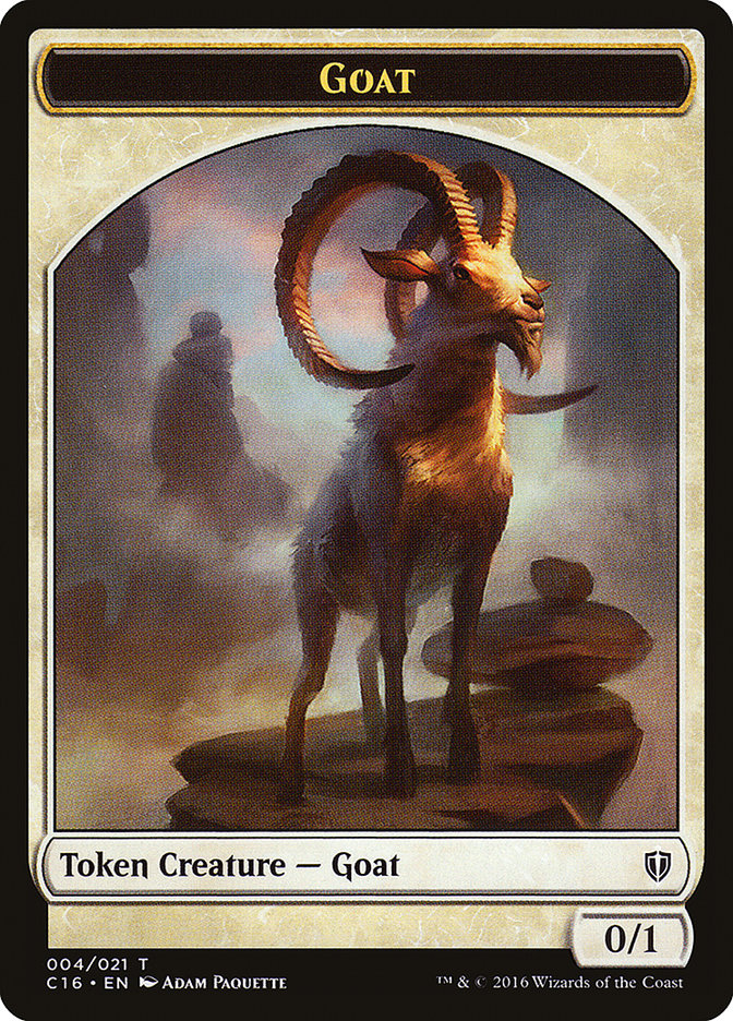 Goat // Thopter Double-Sided Token [Commander 2016 Tokens] | Red Riot Games CA