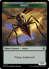 Clue // Insect (0017) Double-Sided Token [Murders at Karlov Manor Commander Tokens] | Red Riot Games CA