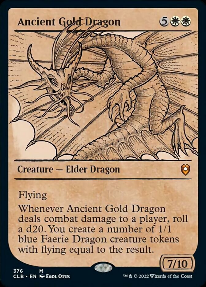 Ancient Gold Dragon (Showcase) [Commander Legends: Battle for Baldur's Gate] | Red Riot Games CA