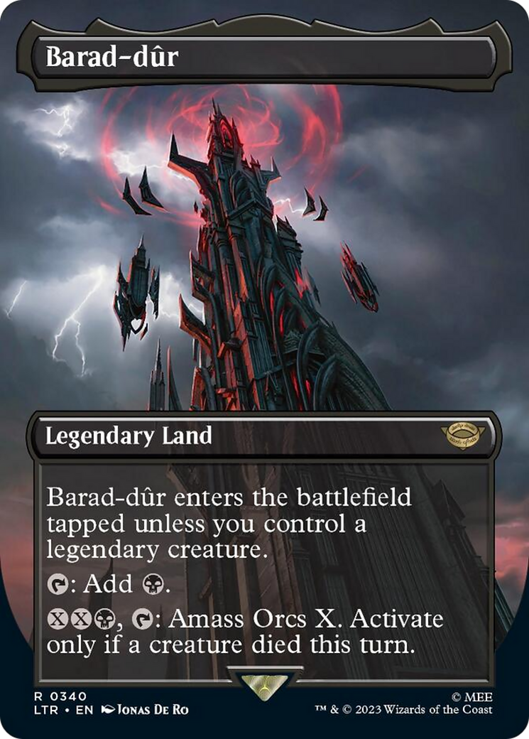 Barad-dur (Borderless Alternate Art) (340) [The Lord of the Rings: Tales of Middle-Earth] | Red Riot Games CA