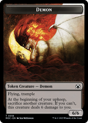 Angel (3) // Demon Double-Sided Token [March of the Machine Commander Tokens] | Red Riot Games CA