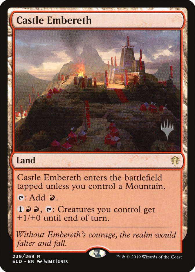 Castle Embereth (Promo Pack) [Throne of Eldraine Promos] | Red Riot Games CA