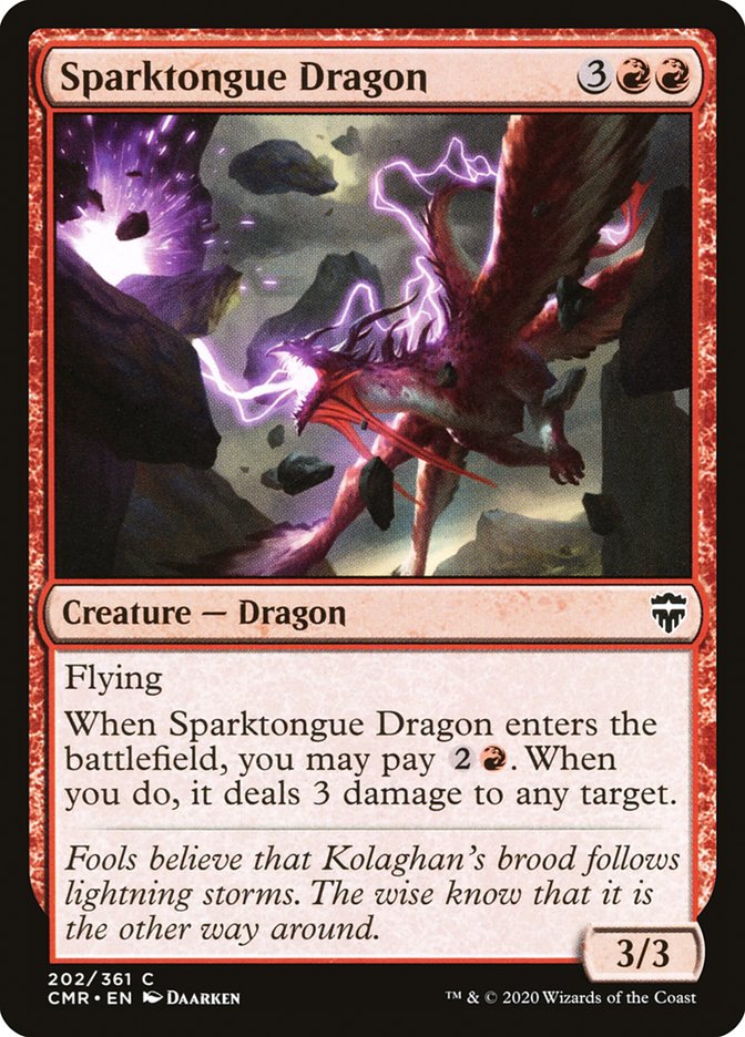 Sparktongue Dragon [Commander Legends] | Red Riot Games CA