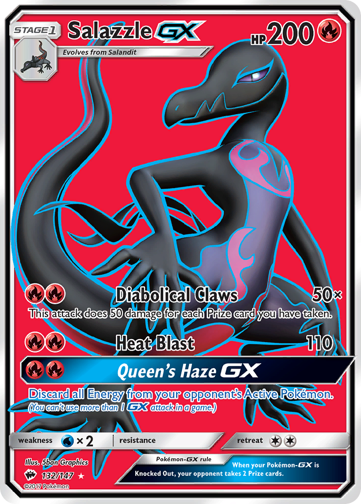 Salazzle GX (132/147) [Sun & Moon: Burning Shadows] | Red Riot Games CA