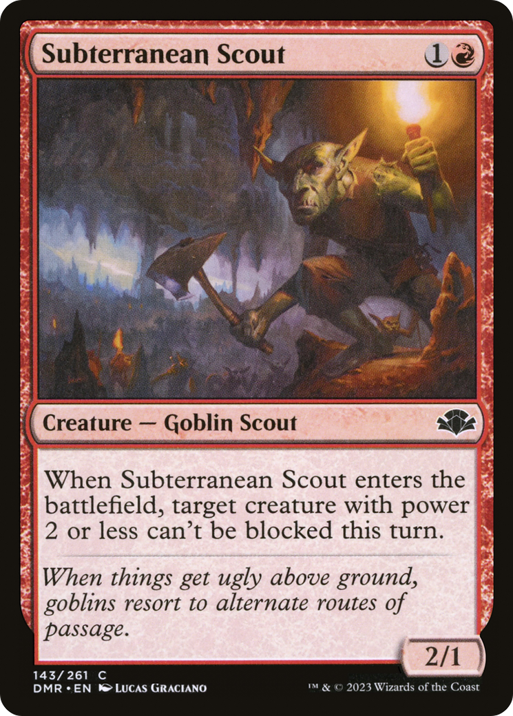 Subterranean Scout [Dominaria Remastered] | Red Riot Games CA
