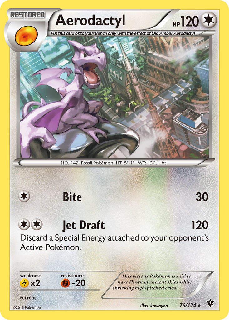 Aerodactyl (76/124) [XY: Fates Collide] | Red Riot Games CA