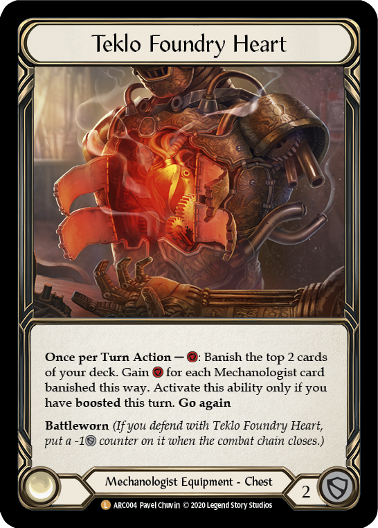 Teklo Foundry Heart [U-ARC004] (Arcane Rising Unlimited)  Unlimited Rainbow Foil | Red Riot Games CA