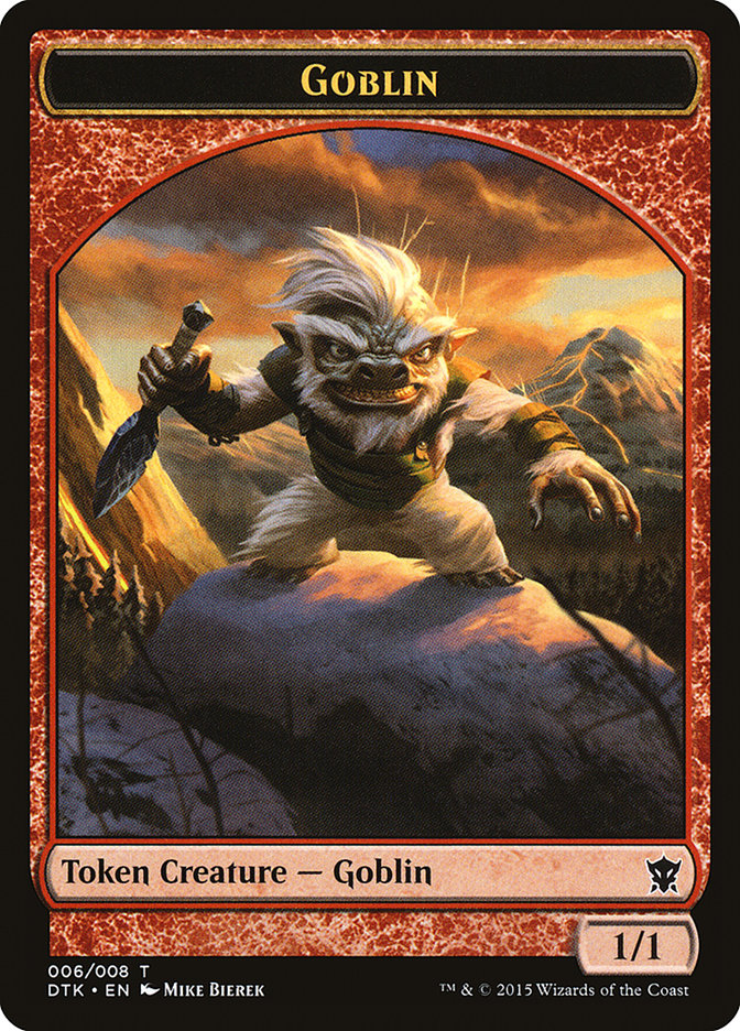 Goblin Token [Dragons of Tarkir Tokens] | Red Riot Games CA