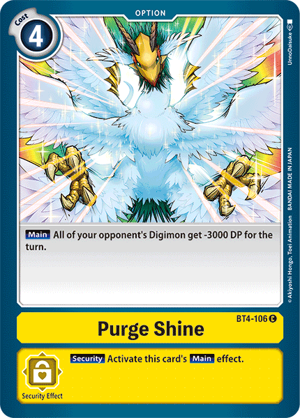 Purge Shine [BT4-106] [Great Legend] | Red Riot Games CA