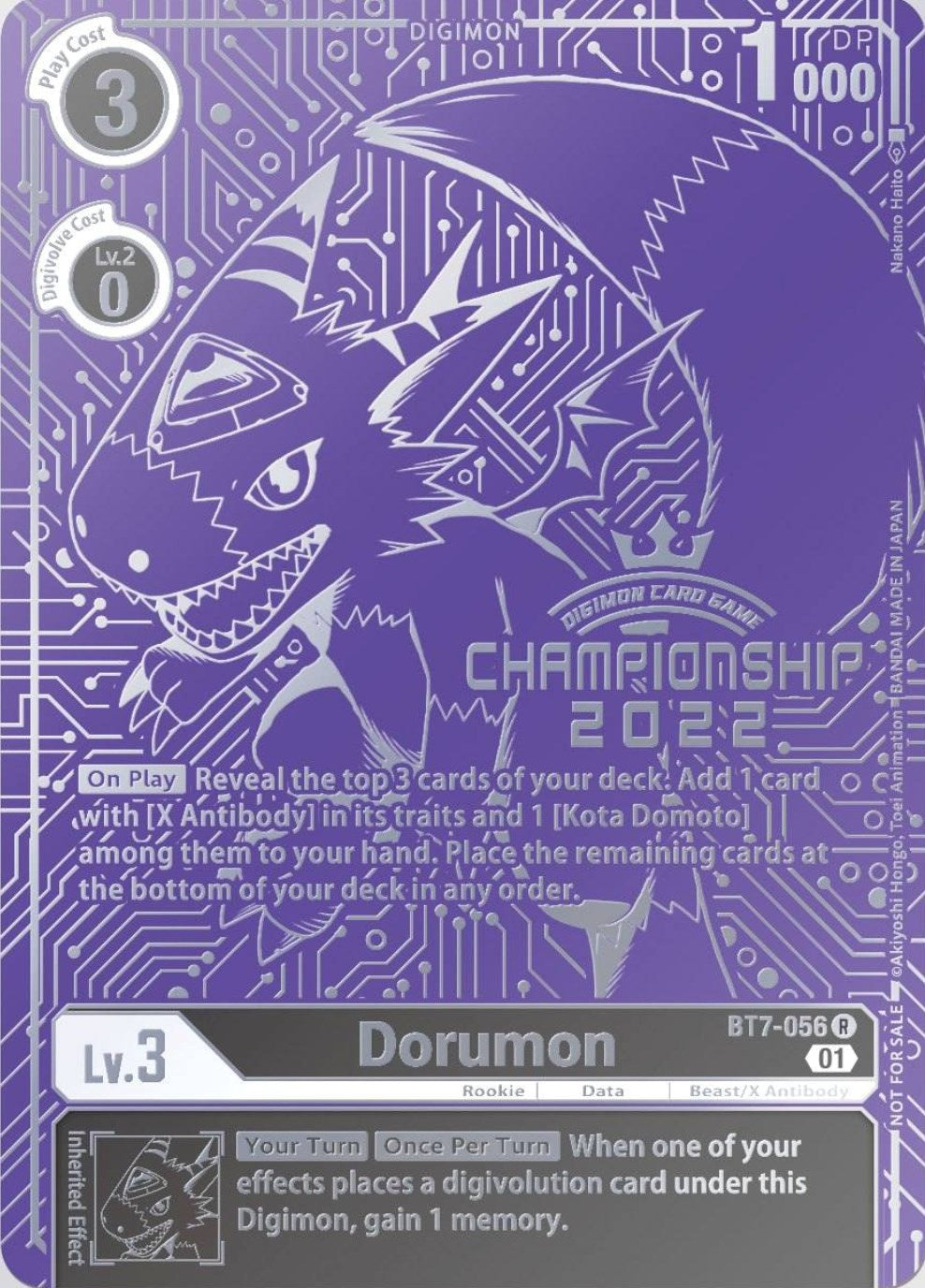 Dorumon [BT7-056] (2022 Championship Finals Top 16) [Next Adventure Promos] | Red Riot Games CA