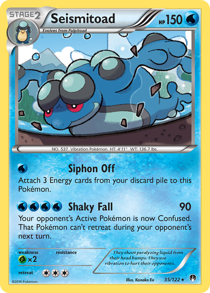 Seismitoad (35/122) [XY: BREAKpoint] | Red Riot Games CA