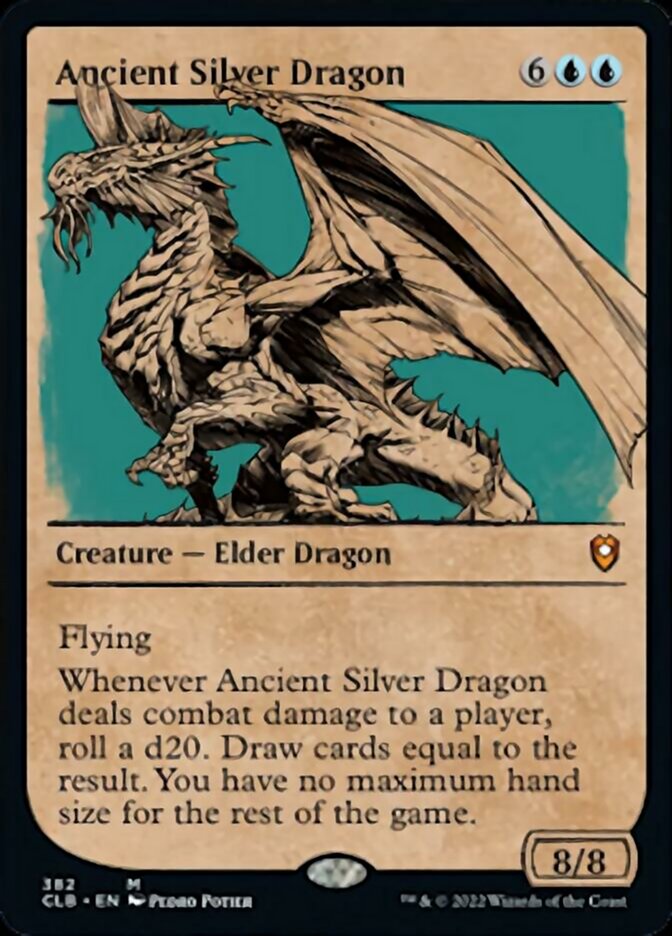 Ancient Silver Dragon (Showcase) [Commander Legends: Battle for Baldur's Gate] | Red Riot Games CA