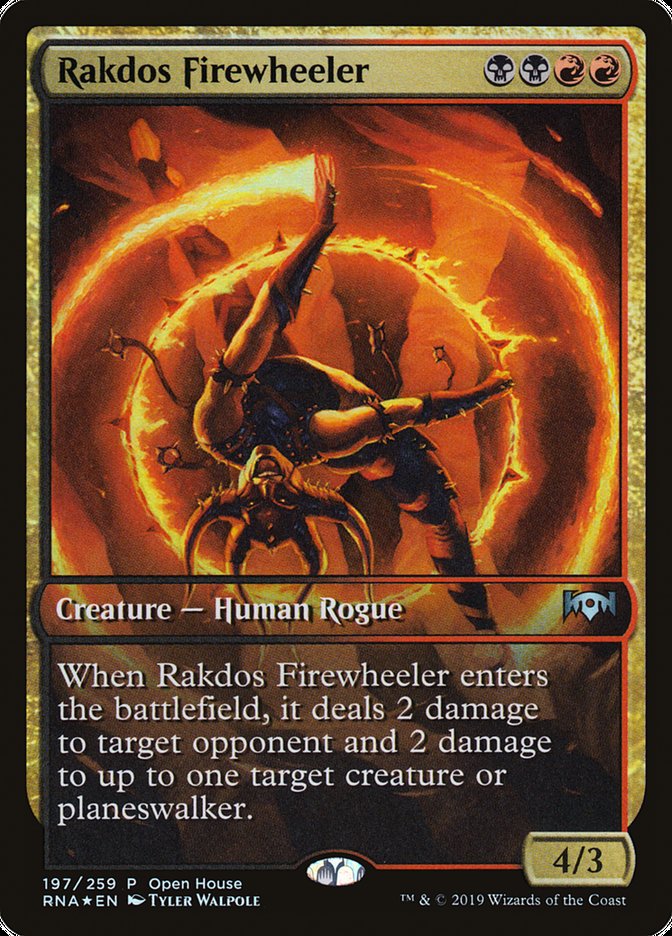 Rakdos Firewheeler (Open House) (Extended Art) [Ravnica Allegiance Promos] | Red Riot Games CA
