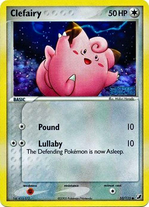 Clefairy (53/115) (Stamped) [EX: Unseen Forces] | Red Riot Games CA