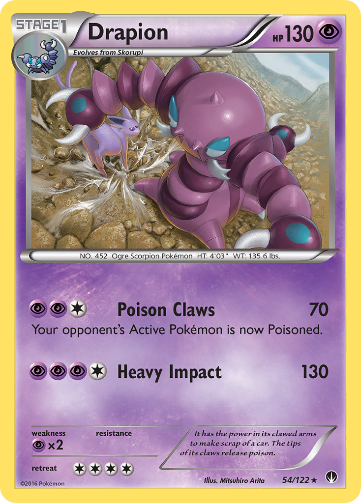 Drapion (54/122) [XY: BREAKpoint] | Red Riot Games CA