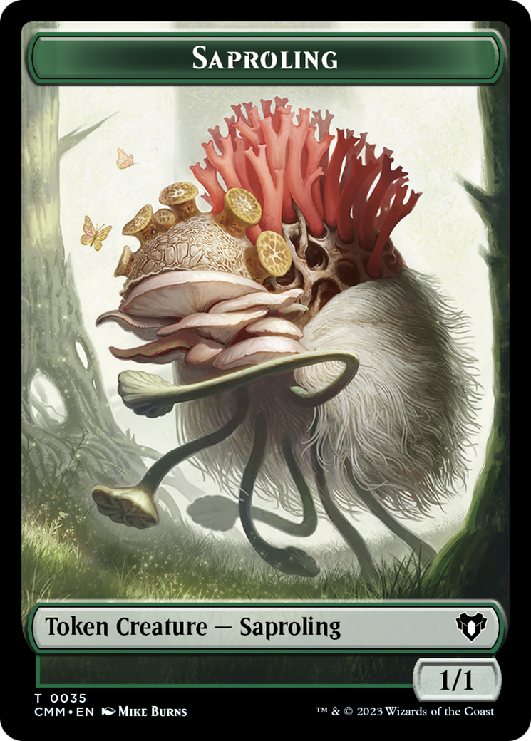 Saproling // Satyr Double-Sided Token [Commander Masters Tokens] | Red Riot Games CA