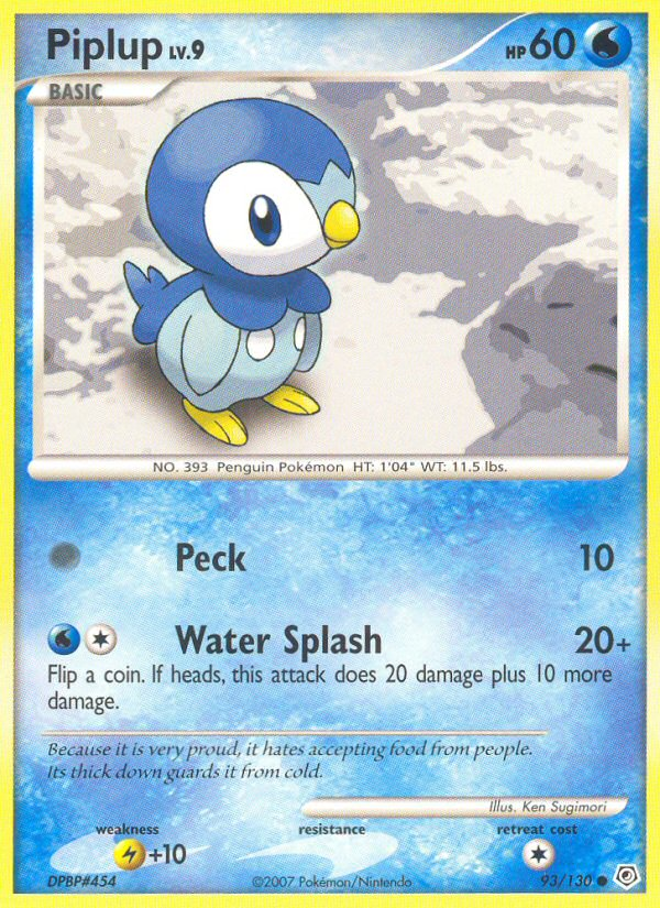 Piplup (93/130) [Diamond & Pearl: Base Set] | Red Riot Games CA