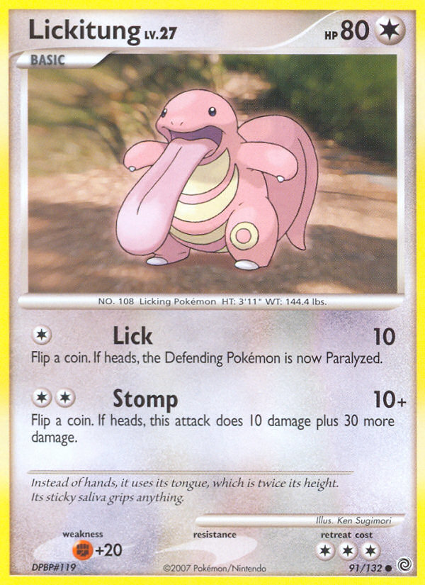 Lickitung (91/132) [Diamond & Pearl: Secret Wonders] | Red Riot Games CA