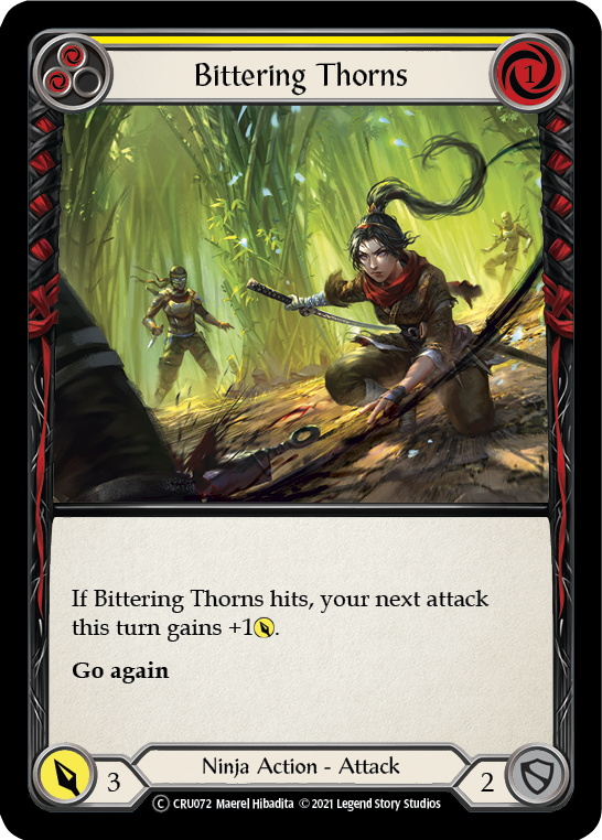 Bittering Thorns [U-CRU072] (Crucible of War Unlimited)  Unlimited Rainbow Foil | Red Riot Games CA