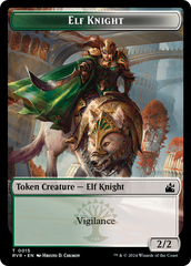 Elf Knight // Goblin (0009) Double-Sided Token [Ravnica Remastered Tokens] | Red Riot Games CA