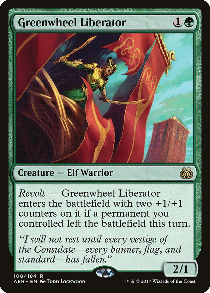 Greenwheel Liberator [Aether Revolt] | Red Riot Games CA