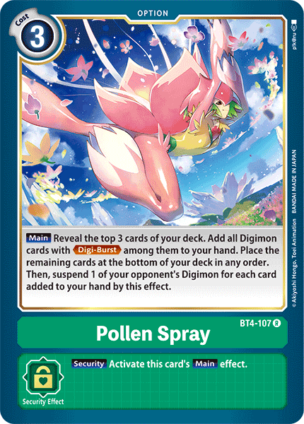 Pollen Spray [BT4-107] [Great Legend] | Red Riot Games CA