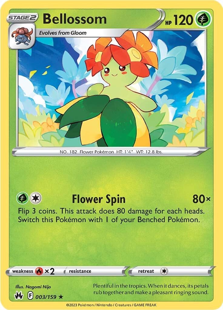 Bellossom (003/159) [Sword & Shield: Crown Zenith] | Red Riot Games CA