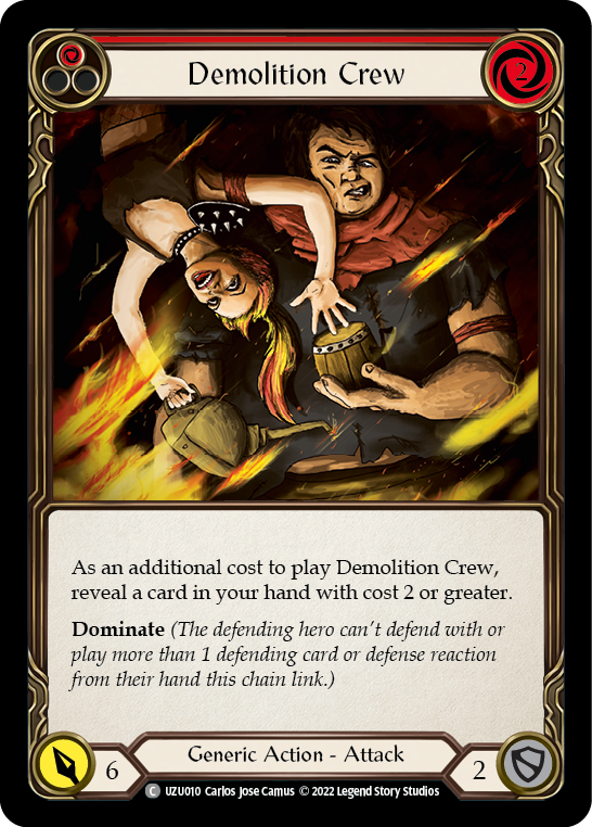 Demolition Crew (Red) [UZU010] (Outsiders Uzuri Blitz Deck) | Red Riot Games CA