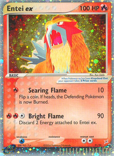 Entei ex (91/95) [EX: Team Magma vs Team Aqua] | Red Riot Games CA