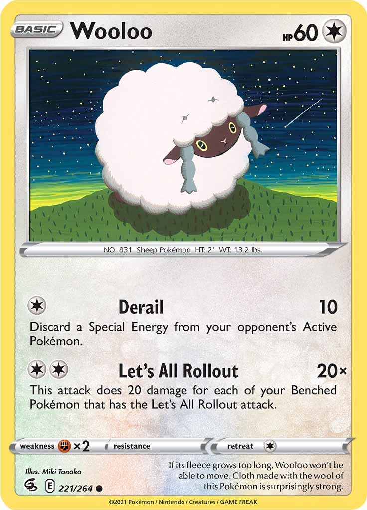 Wooloo (221/264) [Sword & Shield: Fusion Strike] | Red Riot Games CA