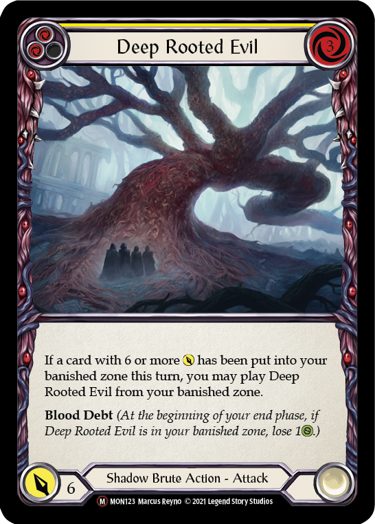Deep Rooted Evil [U-MON123-RF] (Monarch Unlimited)  Unlimited Rainbow Foil | Red Riot Games CA