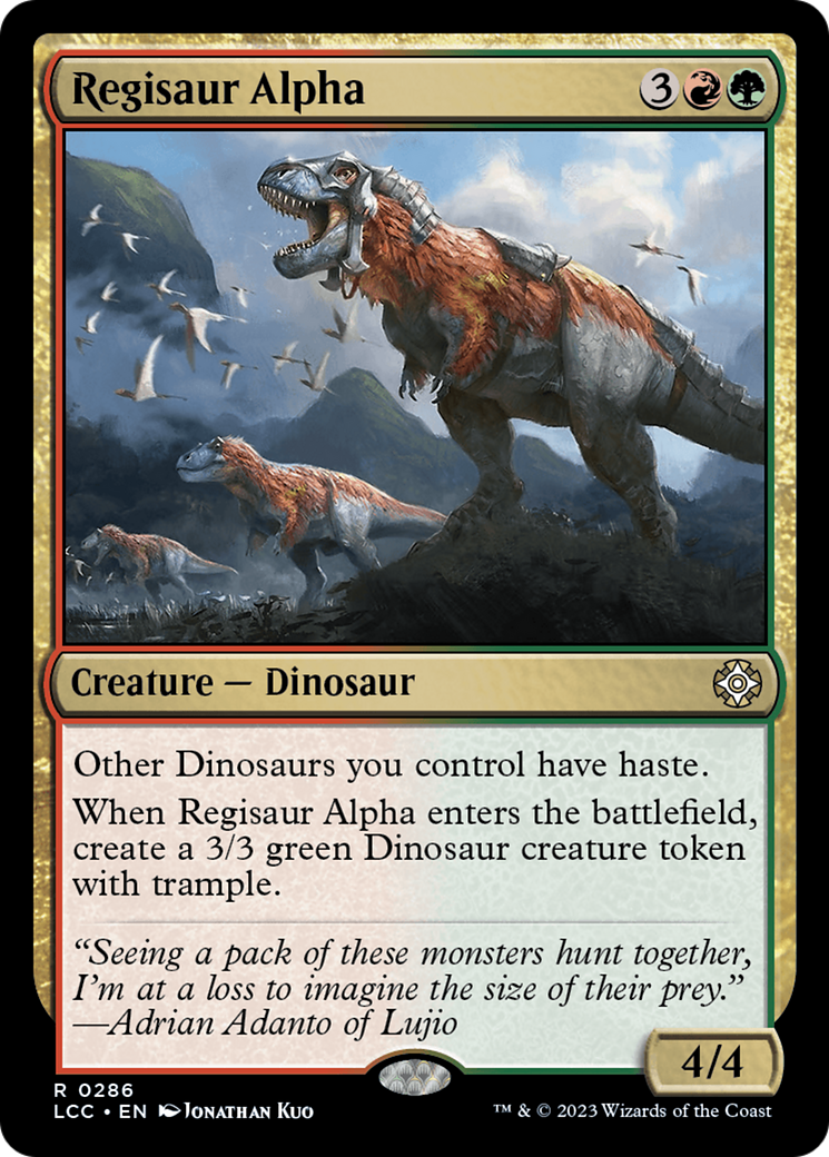 Regisaur Alpha [The Lost Caverns of Ixalan Commander] | Red Riot Games CA