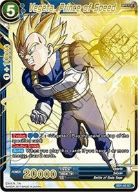 Vegeta, Prince of Speed (Foil) (SD1-05) [Galactic Battle] | Red Riot Games CA