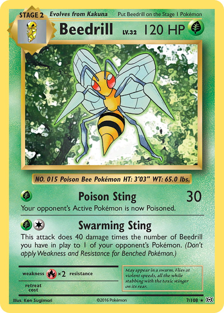 Beedrill (7/108) [XY: Evolutions] | Red Riot Games CA