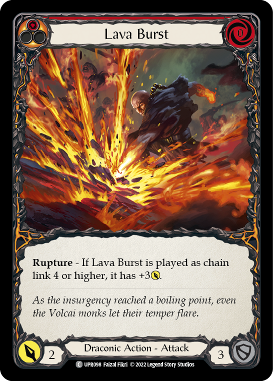 Lava Burst [UPR098] (Uprising)  Rainbow Foil | Red Riot Games CA
