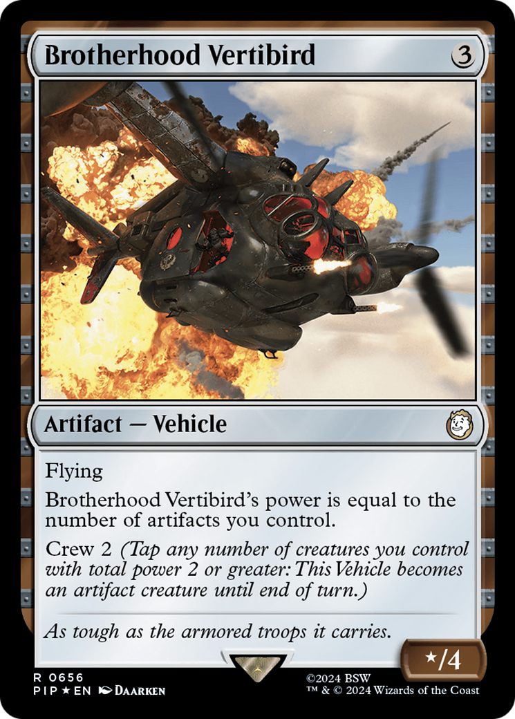 Brotherhood Vertibird (Surge Foil) [Fallout] | Red Riot Games CA