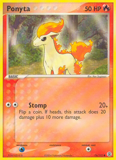 Ponyta (76/112) [EX: FireRed & LeafGreen] | Red Riot Games CA
