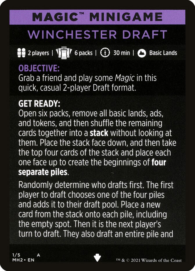 Winchester Draft (Magic Minigame) [Modern Horizons 2 Minigame] | Red Riot Games CA