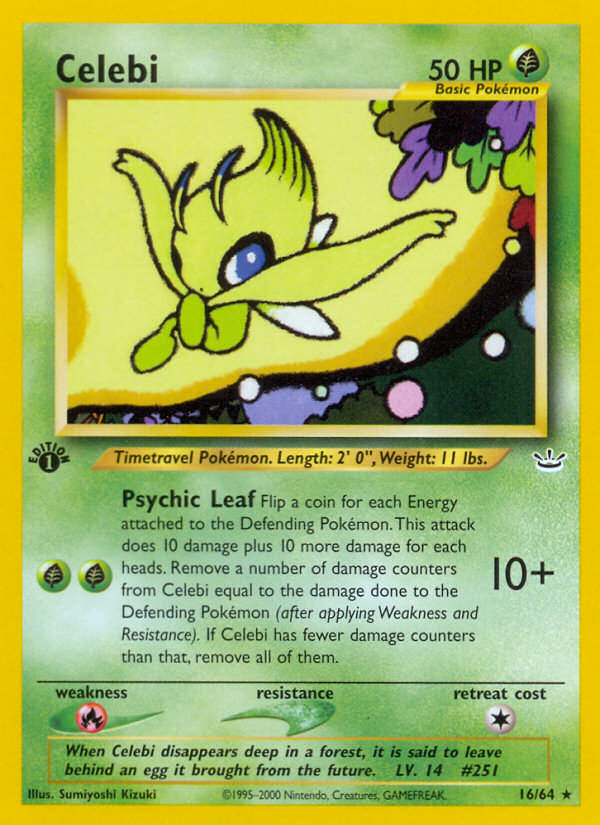 Celebi (16/64) [Neo Revelation 1st Edition] | Red Riot Games CA