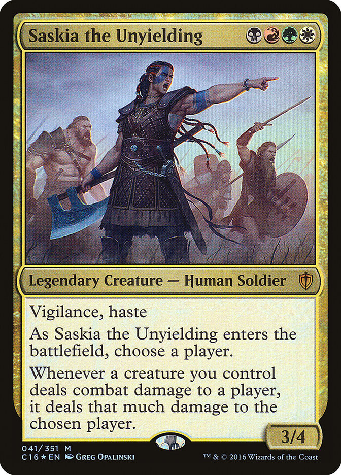 Saskia the Unyielding [Commander 2016] | Red Riot Games CA
