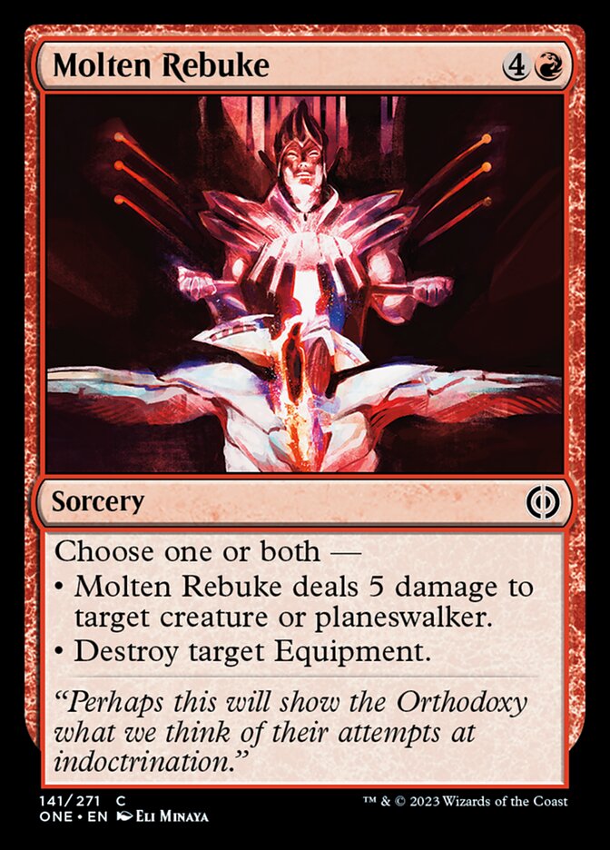 Molten Rebuke [Phyrexia: All Will Be One] | Red Riot Games CA