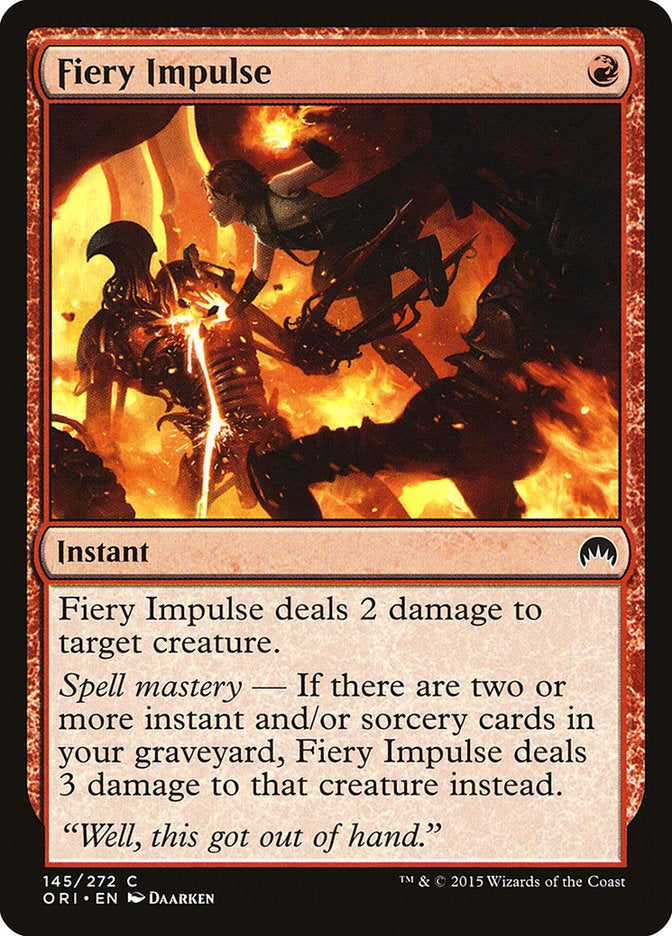Fiery Impulse [Magic Origins] | Red Riot Games CA