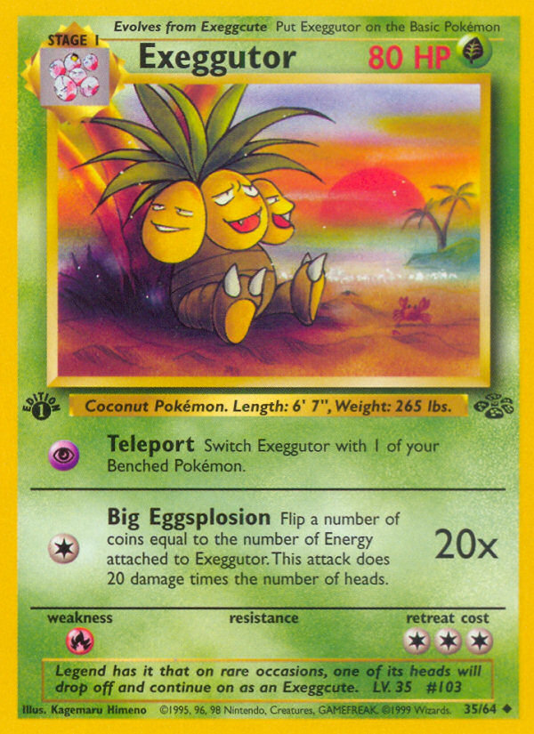 Exeggutor (35/64) [Jungle 1st Edition] | Red Riot Games CA